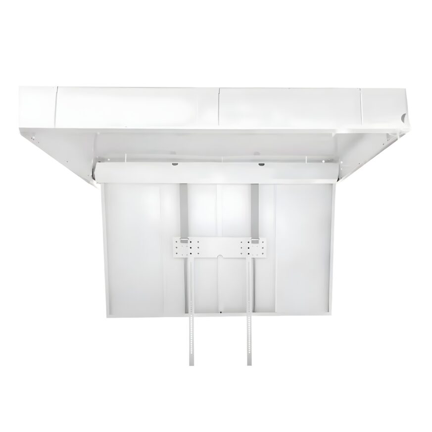 FL100DL Flip Down Ceiling TV Lift with Drop Down for 65-77 inch displays