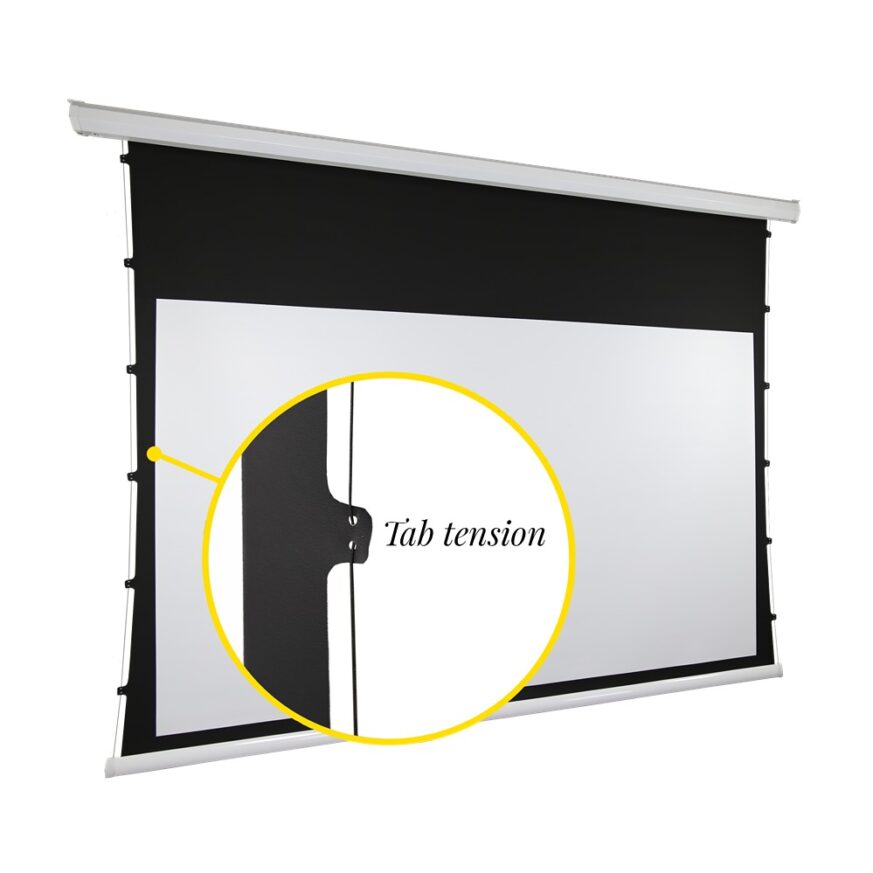 Motorized Tab Tensioned Projector Screens