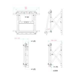 Tono PVW 600 Pop Out Video Wall Mount (4)