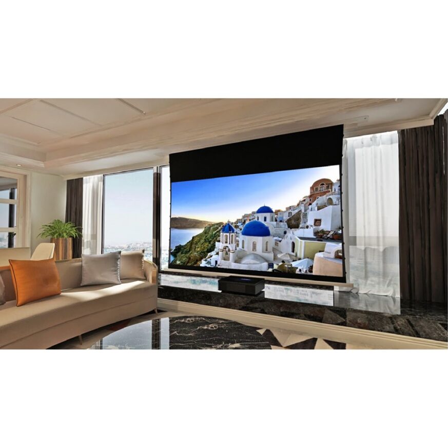 UST ALR Inceiling Tab Tensioned Motorized Projector Screen