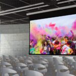 Large sized projector screen