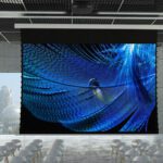 Large sized projector screen