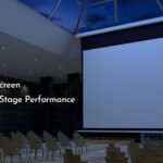 Large sized projector screen