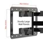 LPC 04 Full Motion TV Wall Mount for 55" to 100" Displays