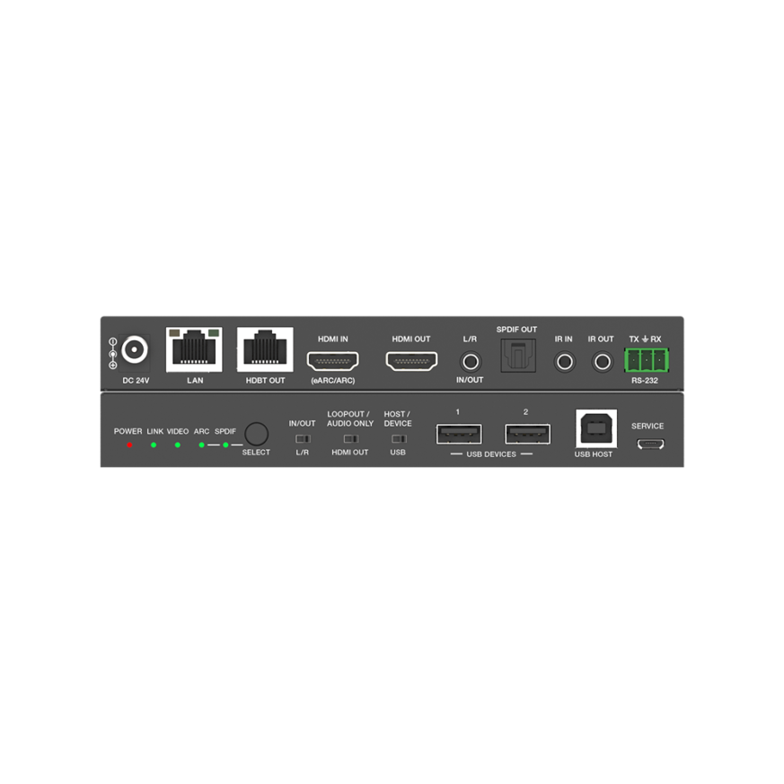 Tono Pro Xtend HDBT 100 - 4K60 HDBaseT 3.0 Extender (100m/USB/eARC)