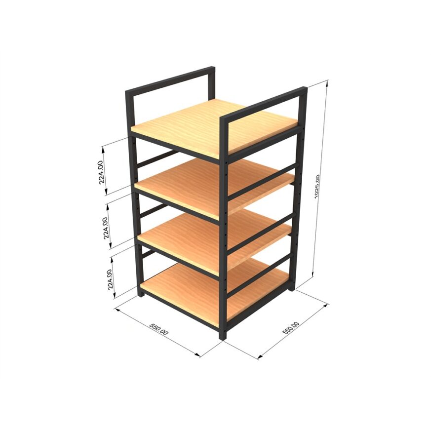 SG 20 Hi Fi AV Rack with height adjustment