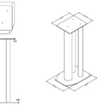 HF-B210 Bookshelf speaker stands