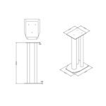 HF-B210 Bookshelf speaker stands