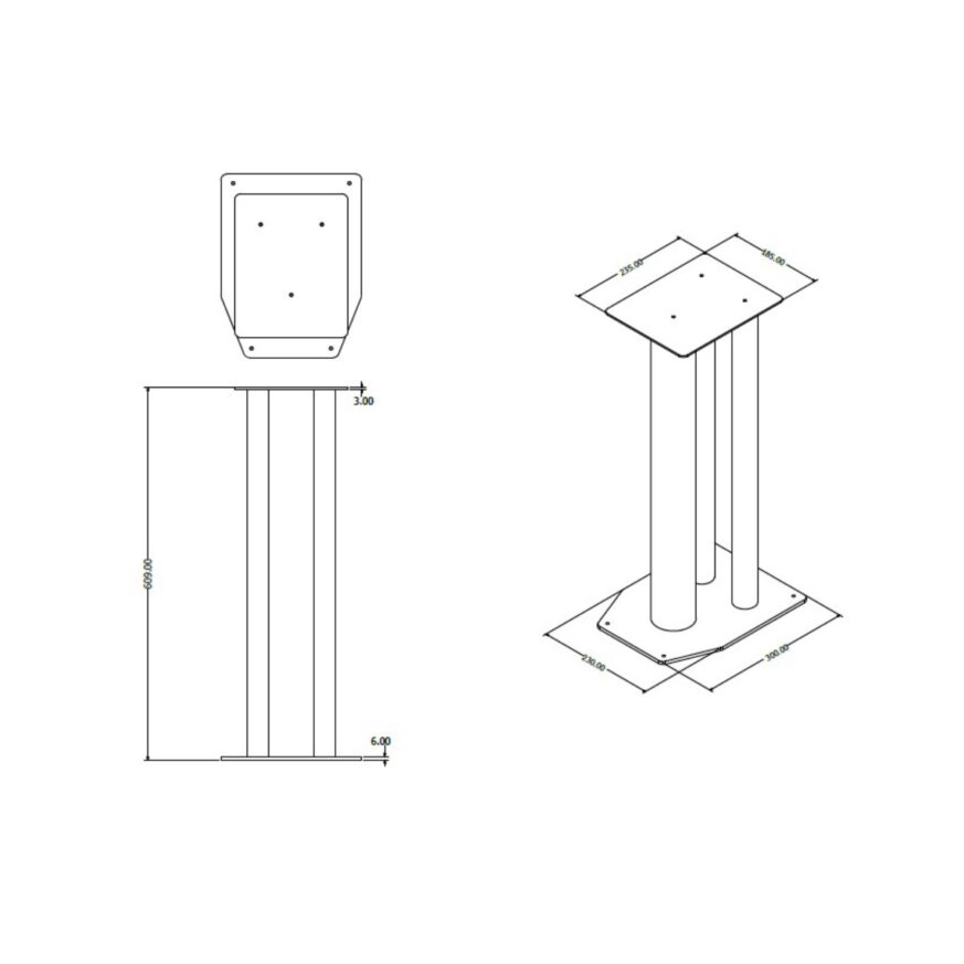 HF-B210 Bookshelf speaker stands